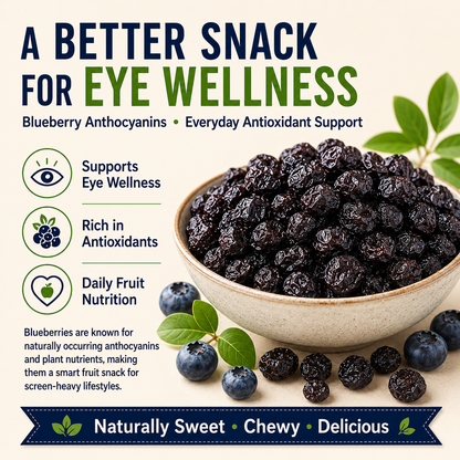 PremiumDried Blueberries-Naturally SweetChewyFruitSnackforEyeWellness& HealthyCirculation-ZP