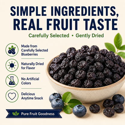 PremiumDried Blueberries-Naturally SweetChewyFruitSnackforEyeWellness& HealthyCirculation-ZP